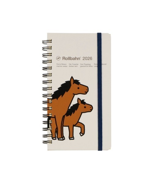 Rollbahn（ロルバーン）の「【2026年版／2025年10月始まり手帳】ロルバーンダイアリー ポニー スリム（手帳/メモ帳・レディース・ブラック/クリーム/ライトイエロー/グリーン/ライトブルー/ライトピンク・FREE）」の2枚目の写真