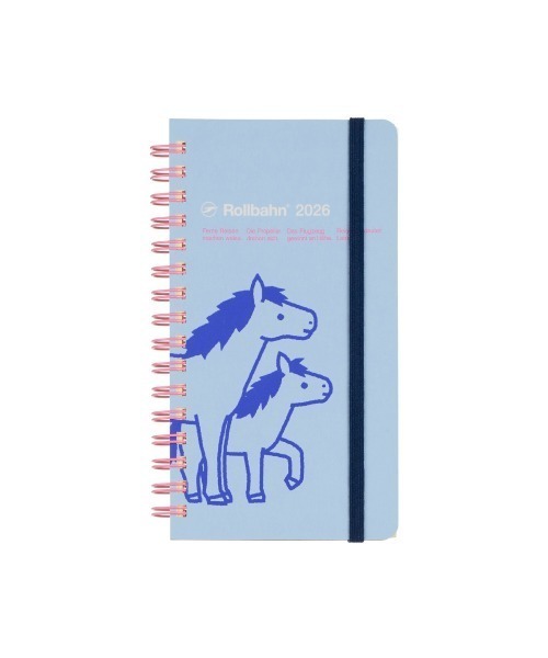 Rollbahn（ロルバーン）の「【2026年版／2025年10月始まり手帳】ロルバーンダイアリー ポニー スリム（手帳/メモ帳・レディース・ブラック/クリーム/ライトイエロー/グリーン/ライトブルー/ライトピンク・FREE）」の4枚目の写真