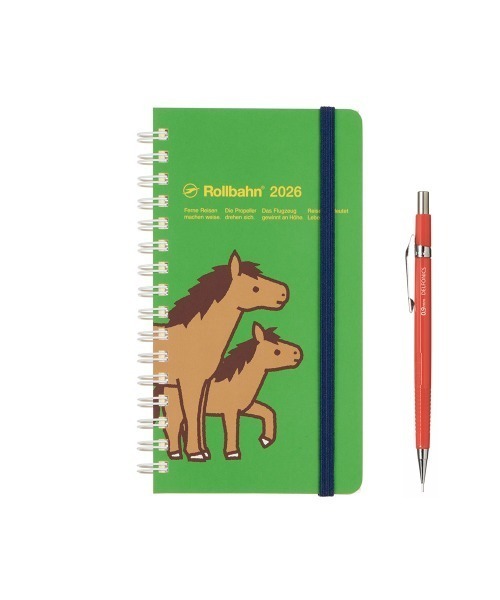 Rollbahn（ロルバーン）の「【2026年版／2025年10月始まり手帳】ロルバーンダイアリー ポニー スリム（手帳/メモ帳・レディース・ブラック/クリーム/ライトイエロー/グリーン/ライトブルー/ライトピンク・FREE）」の7枚目の写真