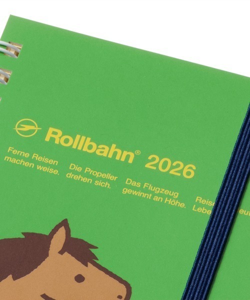 Rollbahn（ロルバーン）の「【2026年版／2025年10月始まり手帳】ロルバーンダイアリー ポニー スリム（手帳/メモ帳・レディース・ブラック/クリーム/ライトイエロー/グリーン/ライトブルー/ライトピンク・FREE）」の9枚目の写真