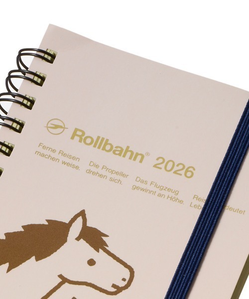 Rollbahn（ロルバーン）の「【2026年版／2025年10月始まり手帳】ロルバーンダイアリー ポニー スリム（手帳/メモ帳・レディース・ブラック/クリーム/ライトイエロー/グリーン/ライトブルー/ライトピンク・FREE）」の10枚目の写真
