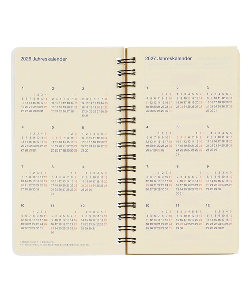 Rollbahn（ロルバーン）の「【2026年版／2025年10月始まり手帳】ロルバーンダイアリー ポニー スリム（手帳/メモ帳・レディース・ブラック/クリーム/ライトイエロー/グリーン/ライトブルー/ライトピンク・FREE）」の12枚目の写真