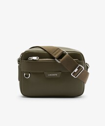 美品❗LACOSTE ラコステ ショルダーバッグ　レザー ブラウン❤ ラコステ LACOSTE シャンタコ シーズナル レタードストラップ