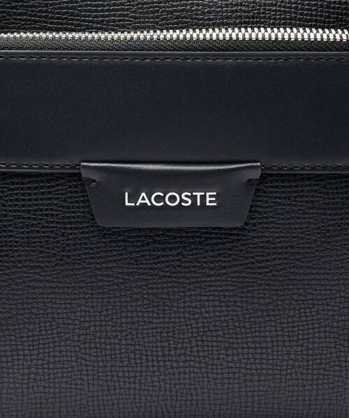 LACOSTE(ラコステ)の「オシアン レザーレポーターバッグ(ショルダーバッグ・メンズ・ブラック/モスグリーン/グレー・FREE)」の18枚目の写真