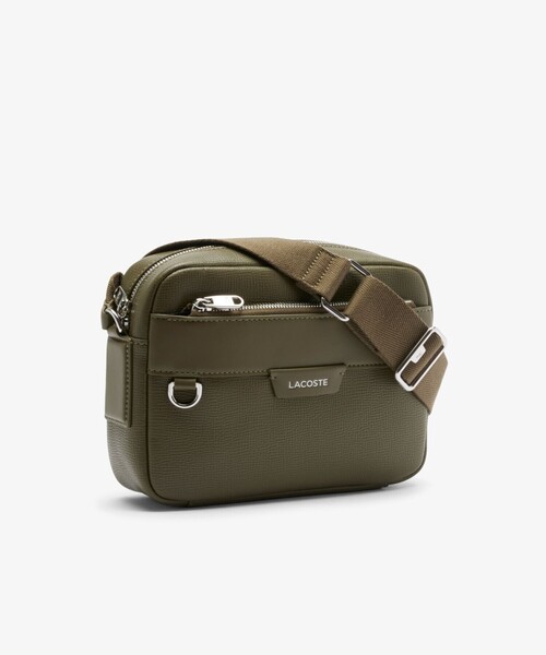 LACOSTE(ラコステ)の「オシアン レザーレポーターバッグ(ショルダーバッグ・メンズ・ブラック/モスグリーン/グレー・FREE)」の20枚目の写真