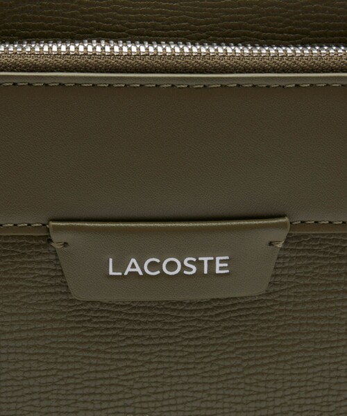 LACOSTE(ラコステ)の「オシアン レザーレポーターバッグ(ショルダーバッグ・メンズ・ブラック/モスグリーン/グレー・FREE)」の22枚目の写真