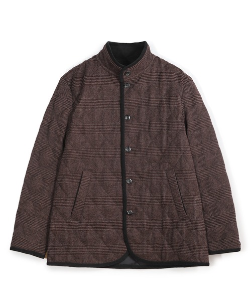 MEN'S BIGI（メンズビギ）の「クラシックツイードスタンドカラーブルゾン（ブルゾン・メンズ・ブラウン系その他/グレー系その他/ネイビー・04/03/02/01）」の2枚目の写真