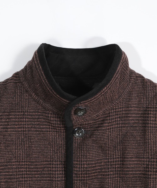 MEN'S BIGI（メンズビギ）の「クラシックツイードスタンドカラーブルゾン（ブルゾン・メンズ・ブラウン系その他/グレー系その他/ネイビー・04/03/02/01）」の4枚目の写真