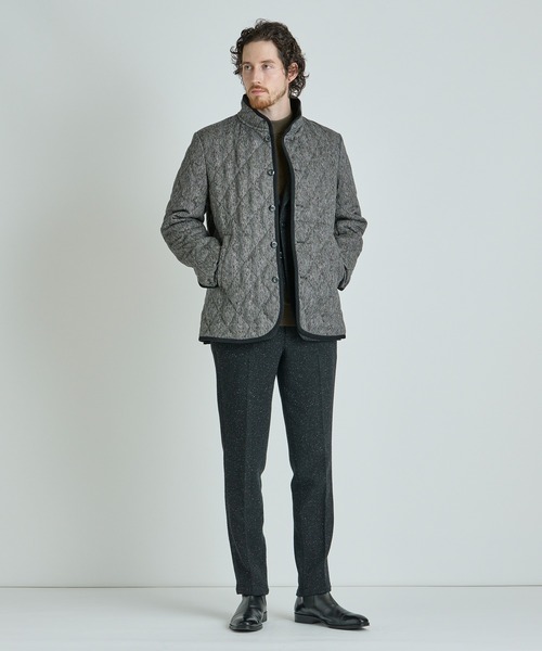 MEN'S BIGI（メンズビギ）の「クラシックツイードスタンドカラーブルゾン（ブルゾン・メンズ・ブラウン系その他/グレー系その他/ネイビー・04/03/02/01）」の16枚目の写真