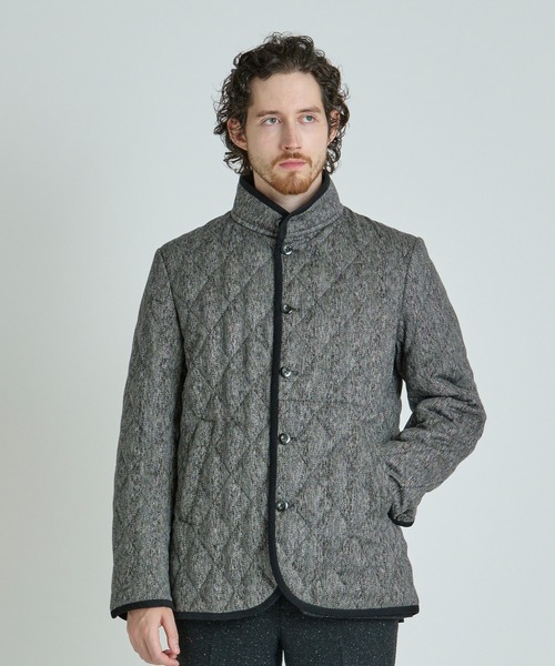 MEN'S BIGI（メンズビギ）の「クラシックツイードスタンドカラーブルゾン（ブルゾン・メンズ・ブラウン系その他/グレー系その他/ネイビー・04/03/02/01）」の18枚目の写真