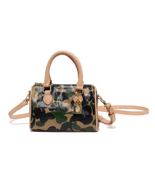 A BATHING APE(アベイシングエイプ)の「ABC CAMO MINI SHOULDER BAG(ハンドバッグ・レディース・ピンク/グリーン・FREE)」の2枚目の写真