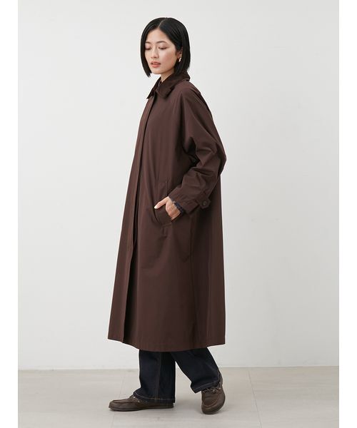 Mila Owen（ミラオーウェン）の「Ａラインステンカラーコート（ステンカラーコート・レディース・ライトブルー/ベージュ/ブラウン・1/0）」の9枚目の写真