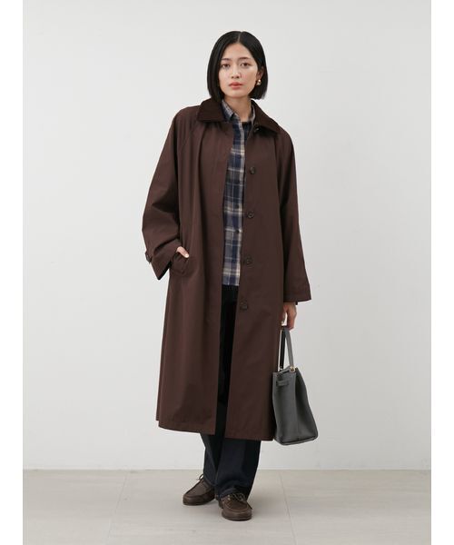 Mila Owen（ミラオーウェン）の「Ａラインステンカラーコート（ステンカラーコート・レディース・ライトブルー/ベージュ/ブラウン・1/0）」の20枚目の写真