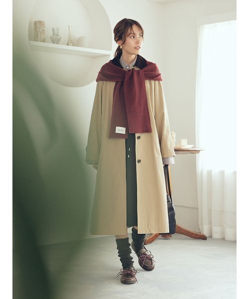セール】Aラインステンカラーコート（ステンカラーコート）｜Mila