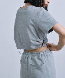 CODE A（コードエー）の「drawstring crop tee（Tシャツ/カットソー）」