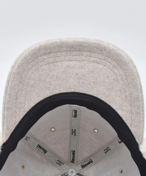 THRASHER（スラッシャー）の「THRASHER/スラッシャー キャップ ボア付きフライトキャップ 25TH-C55（キャップ・メンズ・オートミール/ブラック/ベージュ・FREE）」の9枚目の写真