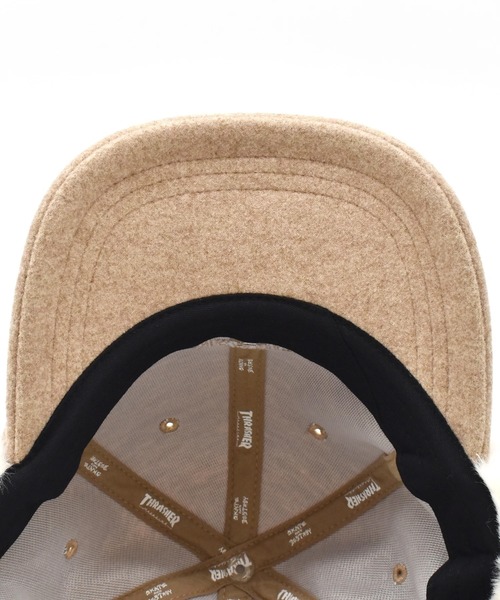 THRASHER（スラッシャー）の「THRASHER/スラッシャー キャップ ボア付きフライトキャップ 25TH-C55（キャップ・メンズ・オートミール/ブラック/ベージュ・FREE）」の10枚目の写真
