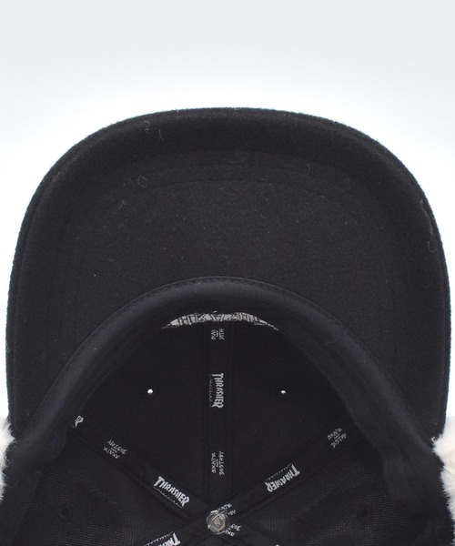 THRASHER（スラッシャー）の「THRASHER/スラッシャー キャップ ボア付きフライトキャップ 25TH-C55（キャップ・メンズ・オートミール/ブラック/ベージュ・FREE）」の11枚目の写真