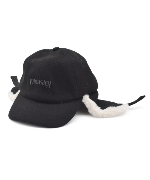 THRASHER（スラッシャー）の「THRASHER/スラッシャー キャップ ボア付きフライトキャップ 25TH-C55（キャップ・メンズ・オートミール/ブラック/ベージュ・FREE）」の13枚目の写真