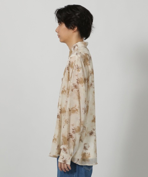 LAKOLE(ラコレ)の「シアー柄長袖シャツ / 583348(シャツ/ブラウス・メンズ・ネイビー/グリーン/ベージュ/ブラック・FREE)」の16枚目の写真