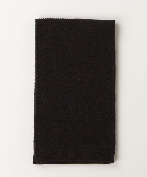 crepuscule(クレプスキュール)の「crepuscule Wool Kanoko Muffler (2503-028)(マフラー・メンズ・ブラック・FREE)」の1枚目の写真