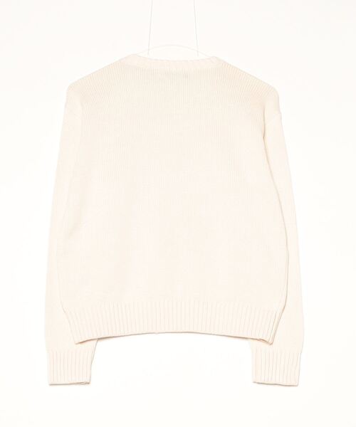 LAUREN エンブロイダリーロゴ コームド コットン セーター エンブロイダリーロゴ コームド コットン セーター（ニット/セーター