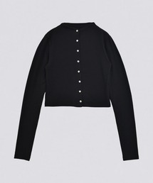 【kiehtova】SMOOTH STAND NECK CARDIGAN/スムース スタンド ネック カーディガン