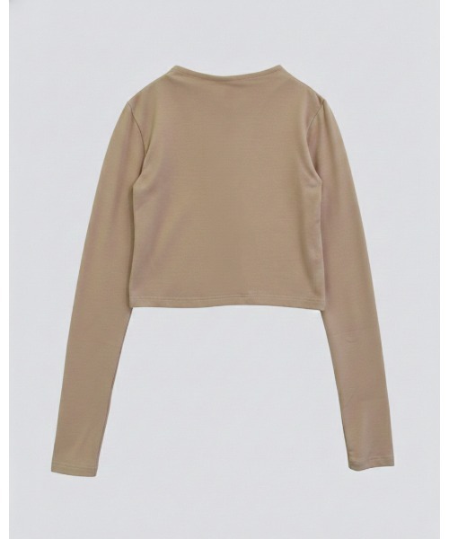 kiehtova（キエトヴァ）の「【kiehtova】SMOOTH STAND NECK CARDIGAN/スムース スタンド ネック カーディガン（カーディガン/ボレロ・レディース・ブラック/チャコールグレー/アイボリー/ベージュ・FREE）」の11枚目の写真