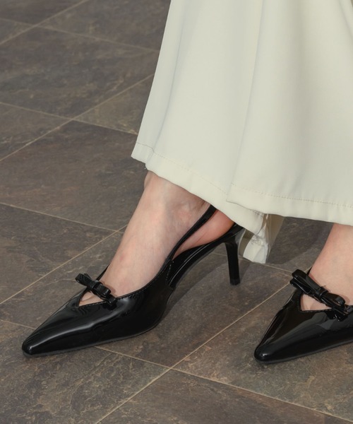 NEUNA(ヌナ)の「リボンボウミュール(パンプス・レディース・ブラック・36/38/40)」の11枚目の写真