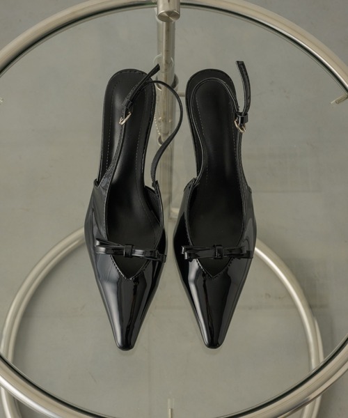 NEUNA(ヌナ)の「リボンボウミュール(パンプス・レディース・ブラック・36/38/40)」の10枚目の写真