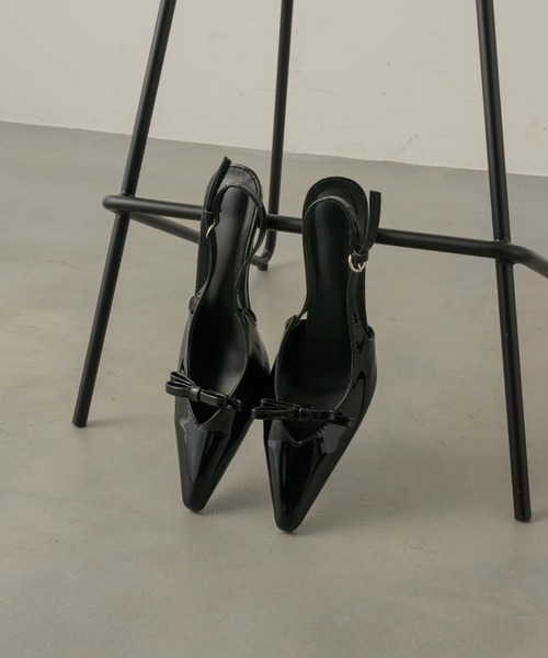 NEUNA(ヌナ)の「リボンボウミュール(パンプス・レディース・ブラック・36/38/40)」の13枚目の写真