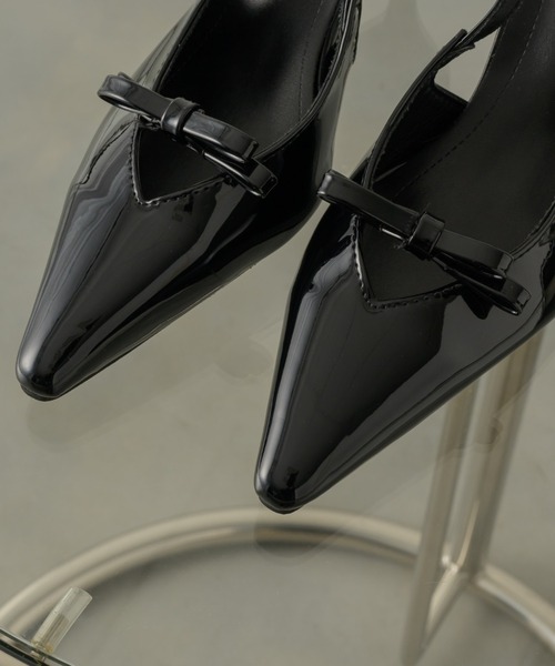 NEUNA(ヌナ)の「リボンボウミュール(パンプス・レディース・ブラック・36/38/40)」の15枚目の写真