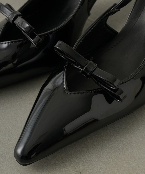 NEUNA(ヌナ)の「リボンボウミュール(パンプス・レディース・ブラック・36/38/40)」の14枚目の写真