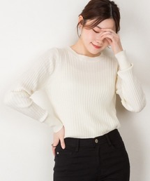 RCD（アールシーディー）の「ラウンドネックリブニット（ニット/セーター・レディース）」