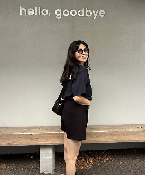 VENCEEXCHANGE（ヴァンスエクスチェンジ）の「【VENCE by ぷーさん】ダンボール ショートパンツ（その他パンツ・レディース・ブラック/杢グレー・S/M）」の13枚目の写真