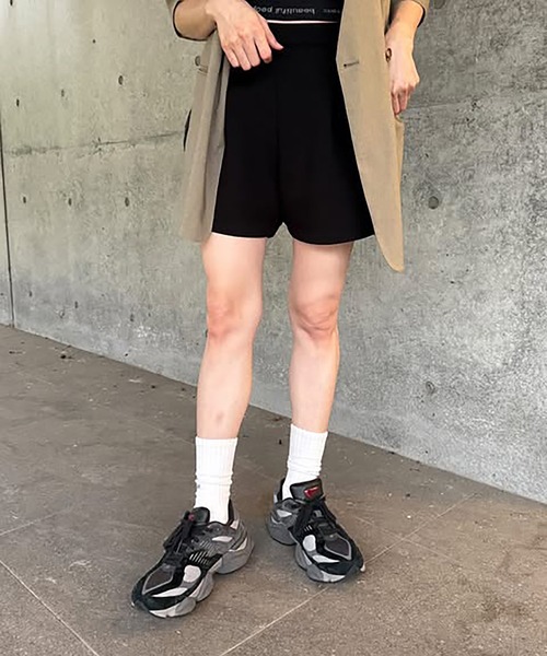 VENCEEXCHANGE（ヴァンスエクスチェンジ）の「【VENCE by ぷーさん】ダンボール ショートパンツ（その他パンツ・レディース・ブラック/杢グレー・S/M）」の10枚目の写真