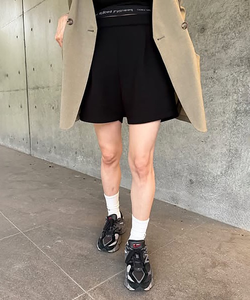 VENCEEXCHANGE（ヴァンスエクスチェンジ）の「【VENCE by ぷーさん】ダンボール ショートパンツ（その他パンツ・レディース・ブラック/杢グレー・S/M）」の11枚目の写真