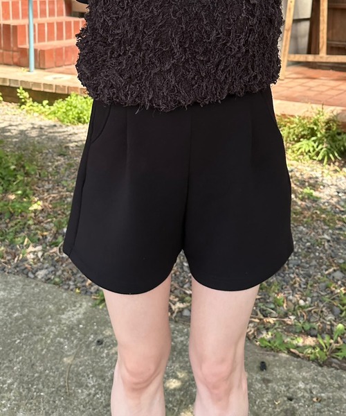 VENCEEXCHANGE（ヴァンスエクスチェンジ）の「【VENCE by ぷーさん】ダンボール ショートパンツ（その他パンツ・レディース・ブラック/杢グレー・S/M）」の3枚目の写真