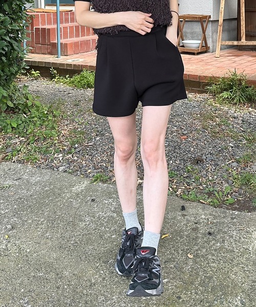 VENCEEXCHANGE（ヴァンスエクスチェンジ）の「【VENCE by ぷーさん】ダンボール ショートパンツ（その他パンツ・レディース・ブラック/杢グレー・S/M）」の5枚目の写真