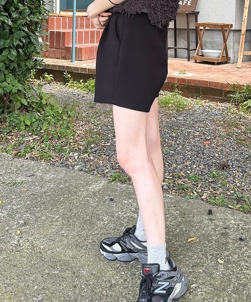 VENCEEXCHANGE（ヴァンスエクスチェンジ）の「【VENCE by ぷーさん】ダンボール ショートパンツ（その他パンツ・レディース・ブラック/杢グレー・S/M）」の6枚目の写真