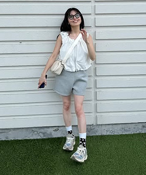 VENCEEXCHANGE（ヴァンスエクスチェンジ）の「【VENCE by ぷーさん】ダンボール ショートパンツ（その他パンツ・レディース・ブラック/杢グレー・S/M）」の22枚目の写真