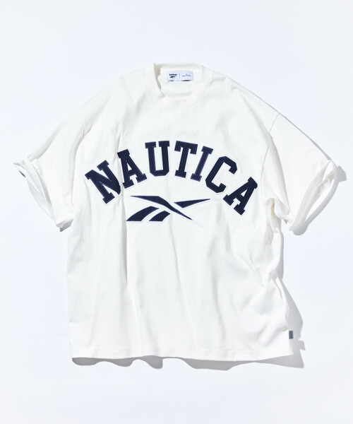 NAUTICA（ノーティカ）の「Reebok×NAUTICA/リーボック×ノーティカ 【Exclusive】 ダブルネーム アーチロゴ クルーネックTシャツ ショートスリーブ（Tシャツ/カットソー・メンズ・グレー/ホワイト/ネイビー/グリーン・LARGE/X-LARGE/MEDIUM/SMALL）」の19枚目の写真
