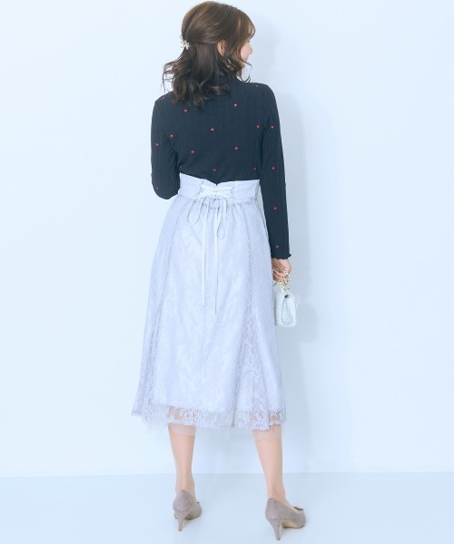 marun(マルン)の「<大きいサイズ>バック編み上げレースマーメイドスカート marun(スカート・レディース・ブラック/グレー・L/LL/3L/4L/5L)」の22枚目の写真