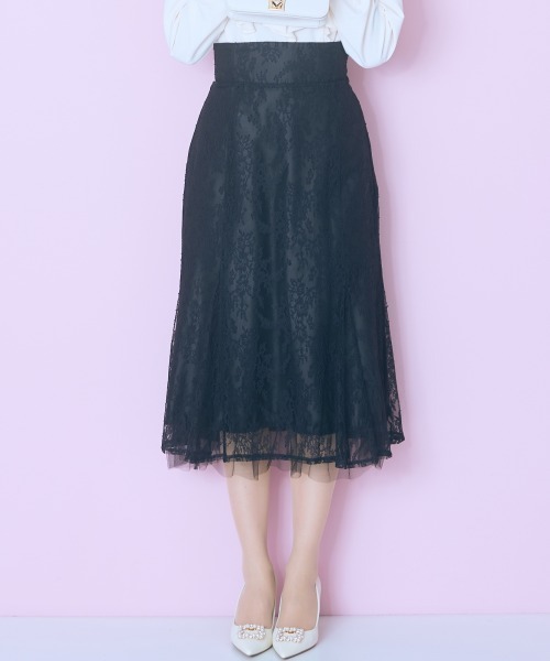 marun(マルン)の「<大きいサイズ>バック編み上げレースマーメイドスカート marun(スカート・レディース・ブラック/グレー・L/LL/3L/4L/5L)」の17枚目の写真