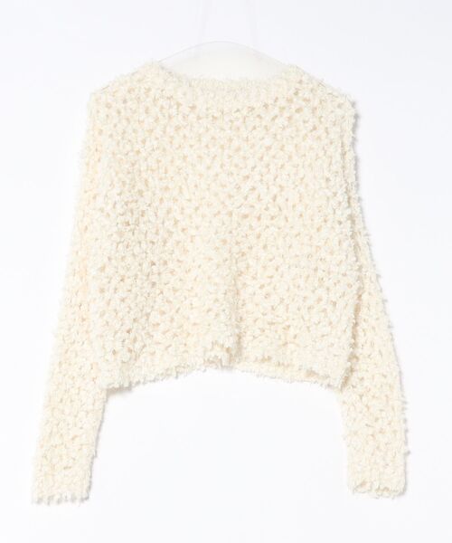 Lace Ladies（レースレディース）の「モチーフ編み クルーネック 長袖 ニット プルオーバー（ニット/セーター・レディース・グレー/グレイッシュベージュ/アイボリー・FREE）」の19枚目の写真