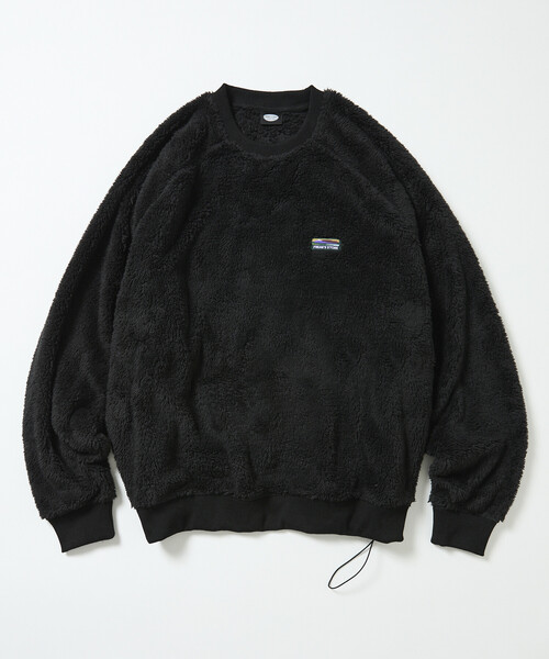 FREAK'S STORE（フリークスストア）の「限定展開 リラックスフィット ラグランスリーブ シャギーフリース プルオーバー（その他トップス・メンズ・ブラック/チャコールグレー/オリーブ/グレイッシュベージュ・SMALL/MEDIUM/LARGE）」の5枚目の写真