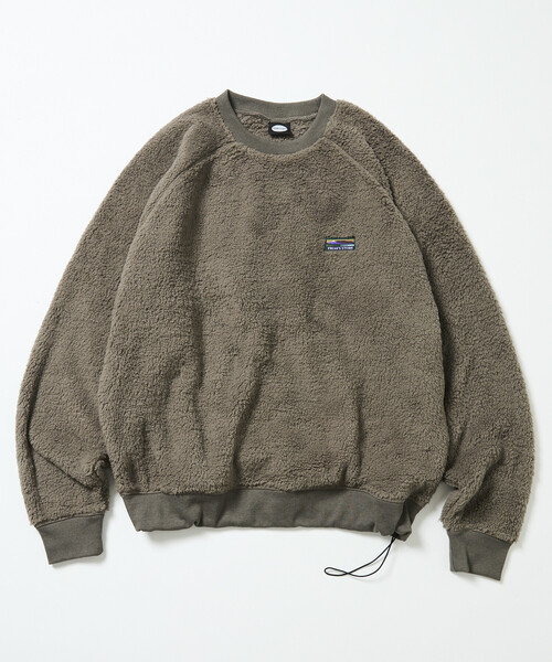 FREAK'S STORE（フリークスストア）の「限定展開 リラックスフィット ラグランスリーブ シャギーフリース プルオーバー（その他トップス・メンズ・ブラック/チャコールグレー/オリーブ/グレイッシュベージュ・SMALL/MEDIUM/LARGE）」の16枚目の写真