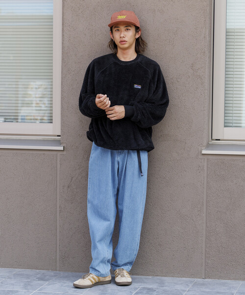 FREAK'S STORE（フリークスストア）の「限定展開 リラックスフィット ラグランスリーブ シャギーフリース プルオーバー（その他トップス・メンズ・ブラック/チャコールグレー/オリーブ/グレイッシュベージュ・SMALL/MEDIUM/LARGE）」の21枚目の写真