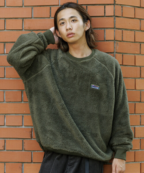 セール】限定展開 リラックスフィット ラグランスリーブ シャギー