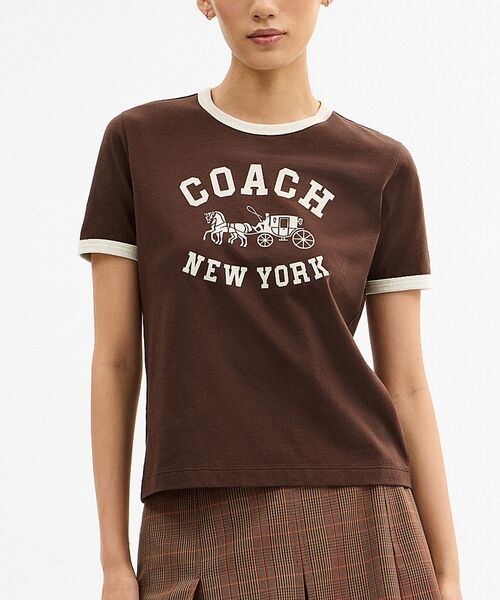 新品 coach シグネチャー スクエア クロス スティッチ チェリー Tシャツ 公式】COACH – コーチ | シグネチャー スクエア クロス